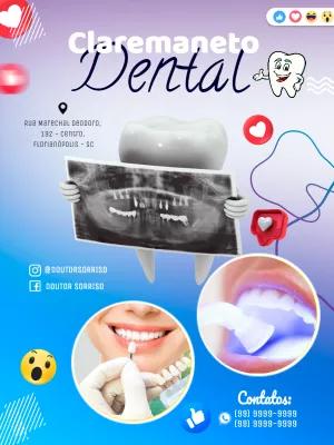 Folheto de Dentista Profissional para Editar Online