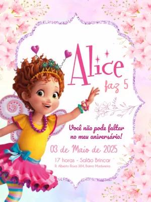 Convite de Aniversário Fancy Nancy Clancy para Editar Online