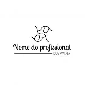 Logo Pet Sitter com Cachorro Minimalista para Editar Online
