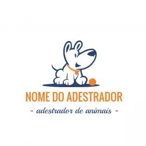Logo Adestrador de Pet com Cachorro para Editar Online