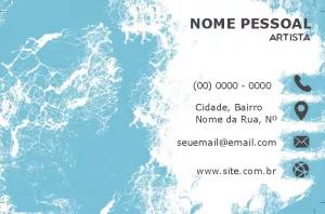 Cartão de Visita Criativo com Fundo Abstrato para Editar