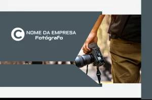Cartão de Visita Fotógrafo Moderno para Editar Online