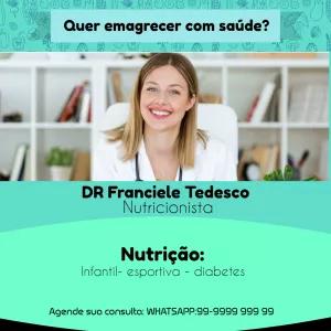 Post para Nutricionista com Foto para Editar e Divulgar