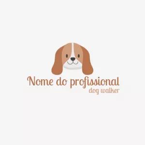 Logo Pet Sitter com Cachorro Fofo para Editar Online
