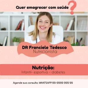 Post para Nutricionista com Foto para Editar Online