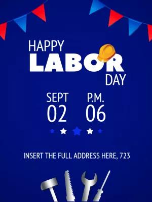 Labor Day Party Invitation with Tools to Edit Online