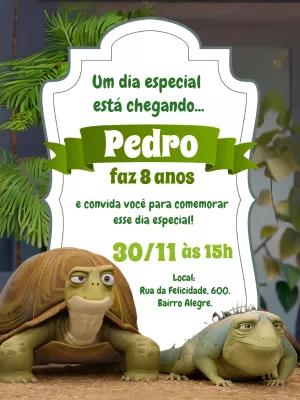 Convite Aniversário Léo Filme para Editar Online