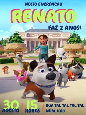 Convite de Aniversário do Filme Encrencão para Editar Online