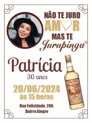 Convite Aniversário Jurupinga com Foto para Editar Online