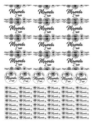 Kit de Etiquetas Escolares Florais para Editar e Imprimir