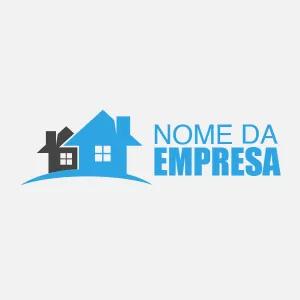 Logo para Imobiliária com Casas para Editar e Baixar