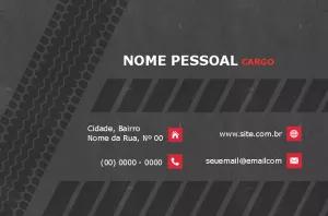 Cartão de Visita Automotivo com Marca de Pneu para Editar Online