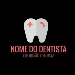 Logo Dentista Profissional com Ícone de Dente para Editar