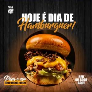 Post Editável para Hamburgueria: Crie seu Anúncio Online