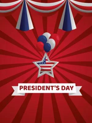 President's Day Patriotic Post Template to Edit Online