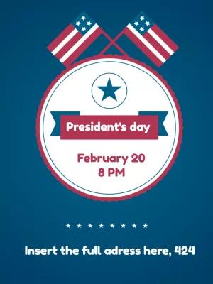 President's Day Patriotic Flyer Template to Edit Online