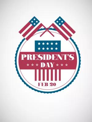 President's Day Patriotic Emblem to Edit Online