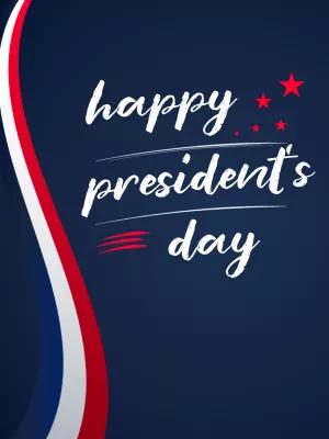 Patriotic President's Day Greeting Card to Edit Online
