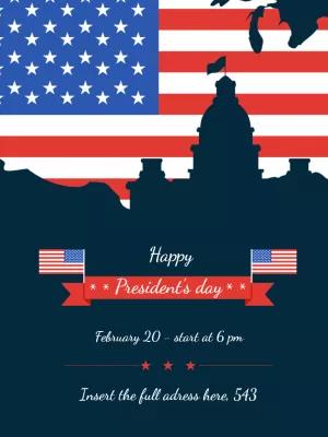 President's Day Patriotic Post Template to Edit Online