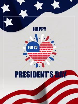 President's Day Patriotic Post Template to Edit Online