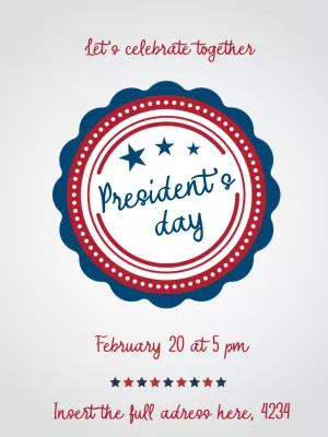 President's Day Patriotic Invitation to Edit Online