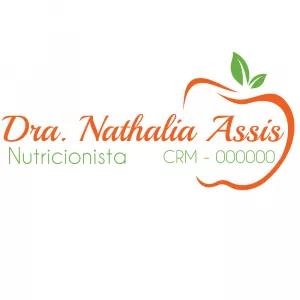 Logo Nutricionista com Maçã para Editar e Baixar Online