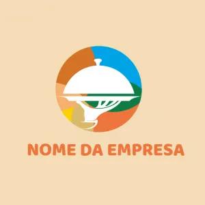 Logo de Alimentação Colorido para Editar Online
