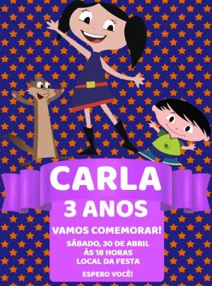 Convite de Aniversário Show da Luna para Editar Online