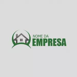 Logo Editável para Imobiliária com Casa para Editar