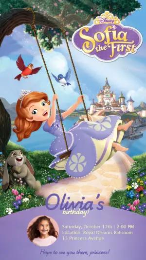 Sofia the First Birthday Invitation | Editable Digital Template