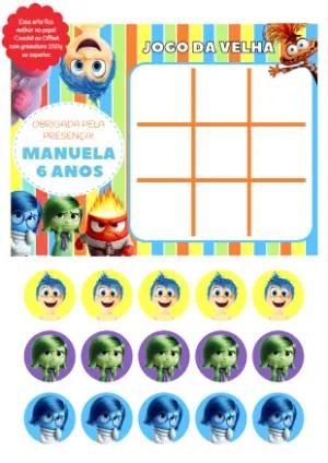 Jogo da Velha Divertida Mente para Editar e Imprimir