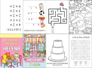Livrinho de Atividades Bobbie Goods para Aniversário para Editar