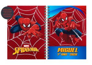 Capa de Agenda Homem Aranha Editável para Imprimir