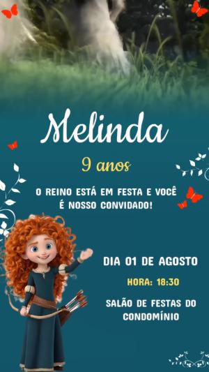 Convite Animado Aniversário Valente para Editar Online