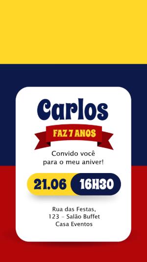 Convite Animado Toy Story: Vídeo de Aniversário para Editar