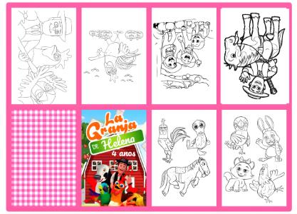 Mini Livro de Atividades Fazenda do Zenon Desenhos para Colorir
