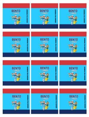 Adesivo para Bala Personalizada Pokémon Editável para Festa Infantil