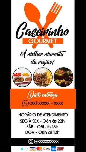 Banner Editável para Marmitaria e Delivery para Editar Online