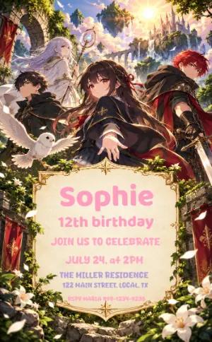 Mortal Game? Watch Me Win Birthday Invitation | Editable Template