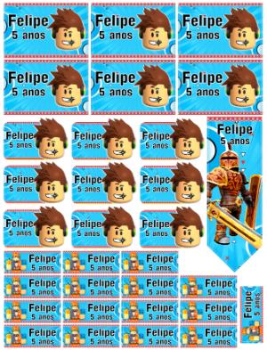 Etiquetas Escolares Roblox