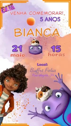 Convite de Aniversário Cada Um Na Sua Casa para Editar Online