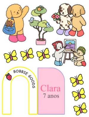 Topo de Bolo bobbie Goods para Imprimir