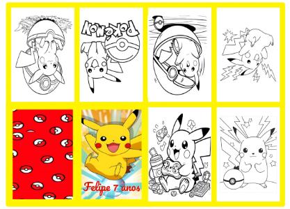 Kit de Atividades Pokémon para Aniversário Editável