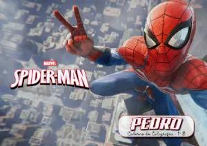Capa de Caderno Homem-Aranha para Editar Online