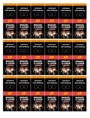 Rótulo para Tic Tac Harry Potter Editável para Aniversário