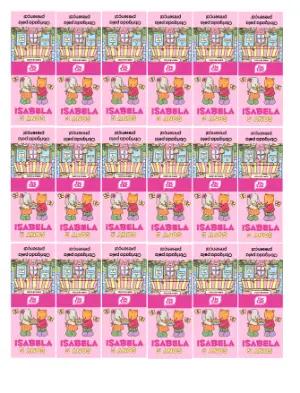 Rótulo Tic Tac Aniversário Infantil Tema Bobbie Goods