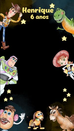 Moldura para Stories Toy Story Editável