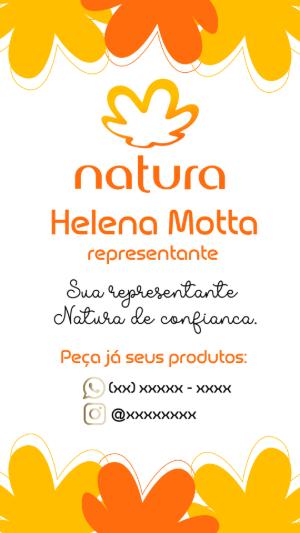 Cartão de Visita Natura Floral para Editar Online