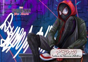 Capa de Caderno Homem Aranha Miles Morales para Editar Online