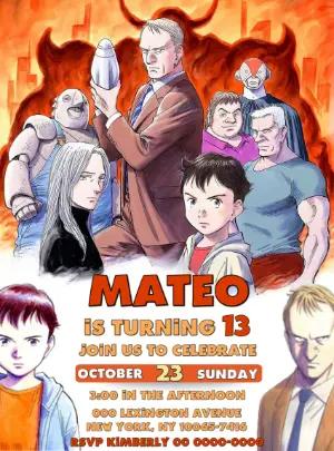 Pluto Anime Birthday Invitation - Editable Digital Template
